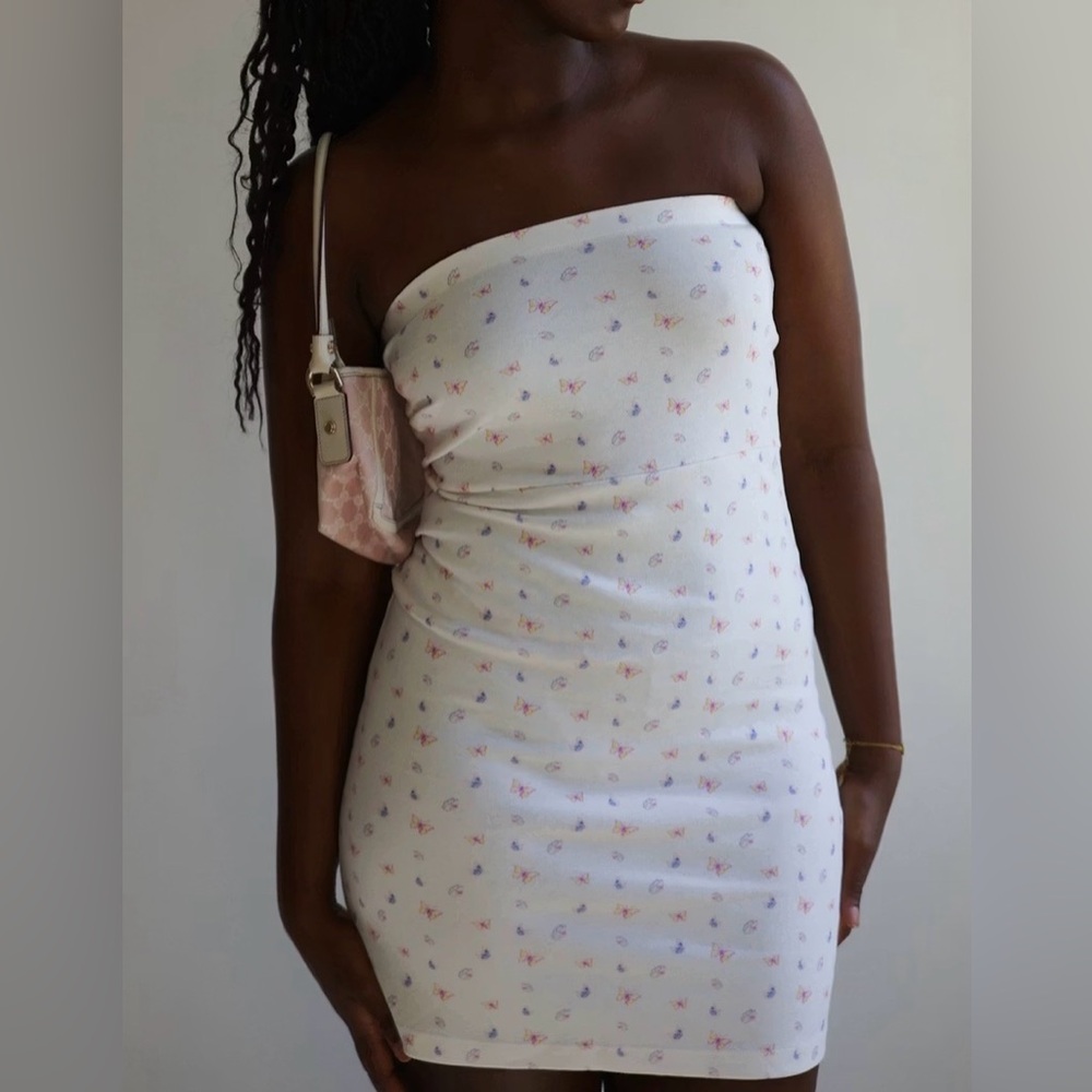 NWOT Djerf Avenue Tube Dress Butterfly